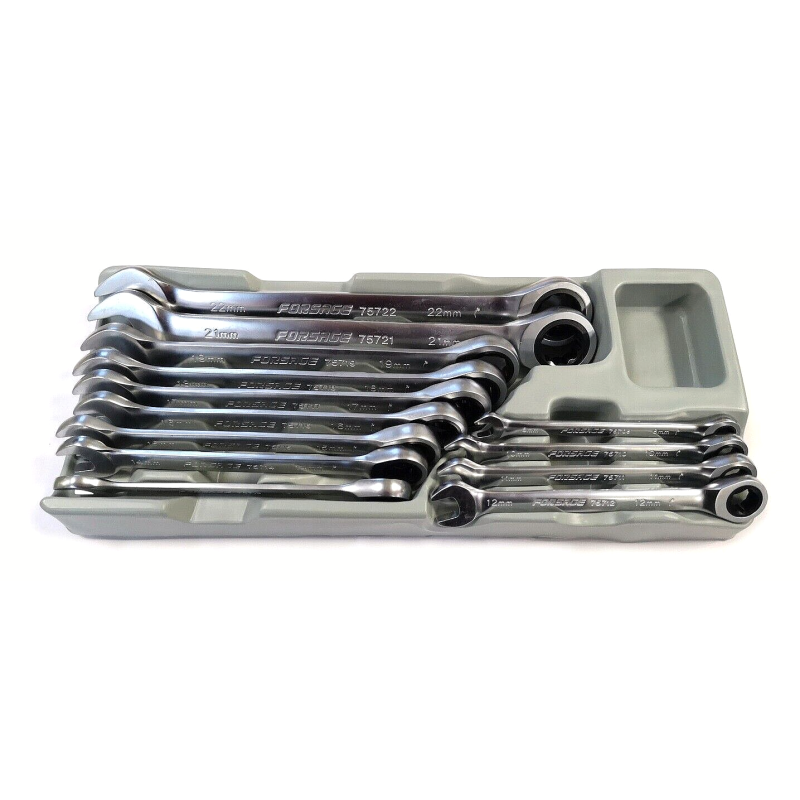 Jeu de 13 clés plates mixtes à cliquet réversible de 8 à 22 mm FORSAGE FT51310F
