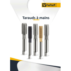 Jeu de 2 tarauds à main FANAR®  PAS A GAUCHE HSS M14 x 1,5 DIN-2181/2 LH pas FIN