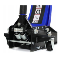 Cric rouleur surbaissé 3 tonnes hydraulique 75 mm double pistons Forsage Pro