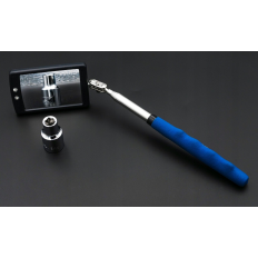 MIROIR D'INSPECTION TÉLESCOPIQUE avec éclairage À LED ASTA A-TIL