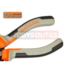 Pince à becs long demi-ronds droits 200mm Chrome-Vanadium RICHMANN C7064