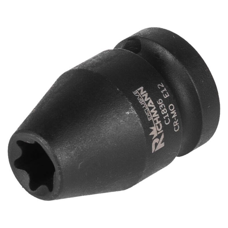 Douille à CHOCS 1/2" E-TORX femelle, taille E-14, Chrome-Molybdène E14