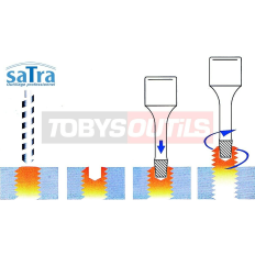 Jeu d'extracteurs de vis PRO 6 pièces Ni-Cr-Mo carré 3/8" SATRA S-1036B