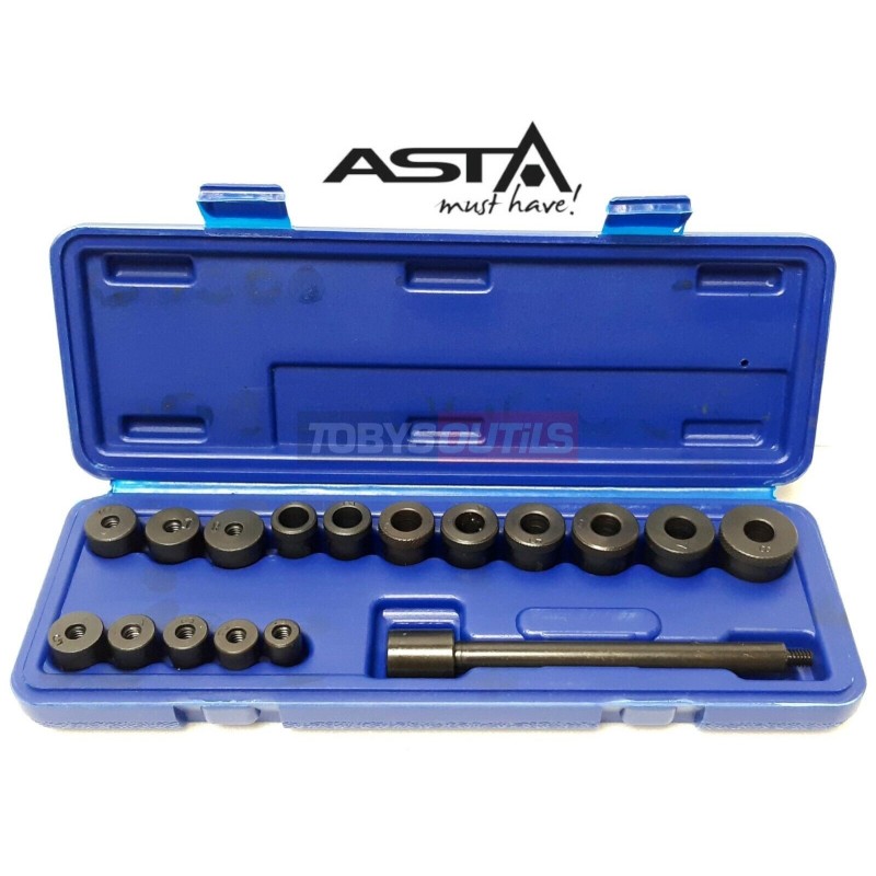 Centreur d'embrayage universel en coffret Professionnel 17 pièces ASTA A-17UCA