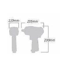 Clé à chocs pneumatique 3/4" Pro 2000 Nm de couple SATRA S-CO2000 poids lourds