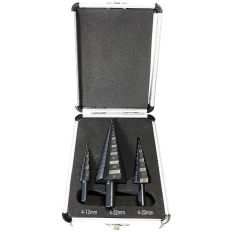 Coffret de 3 forets à étages HSS professionnel 4-32 mm RICHMANN C9265