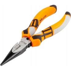 Pince à becs demi-ronds droits 160mm Chrome-Vanadium Dureté 58-64 RICHMANN C7081