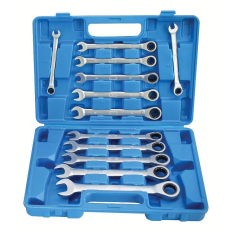 Coffret de 12 clés plates mixte à cliquet de 8 à 19 mm SATRA S-12GW72