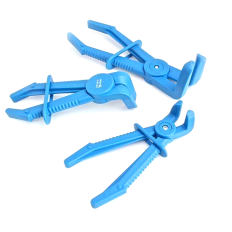 Jeu de 3 pinces à durites courbes 90° en polyoxyméthylène ASTA A-3FLEX1