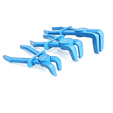 Jeu de 3 pinces à durites courbes 90° en polyoxyméthylène ASTA A-3FLEX1
