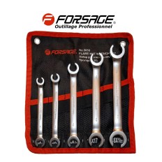 Jeu de 5 clés plate à tuyauter pour raccords et flexibles 8-19 mm FORSAGE F-5058