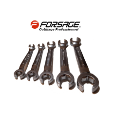 Jeu de 5 clés plate à tuyauter pour raccords et flexibles 8-19 mm FORSAGE F-5058