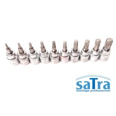 Embouts sur douilles 3/8" TORX étoile T10 à T55 module insert servante S-H138NT