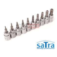 Embouts douilles 3/8" TORX & Resistorx avec trou module insert servante SATRA
