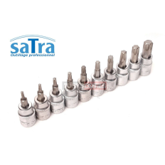Embouts douilles 3/8" TORX & Resistorx avec trou module insert servante SATRA