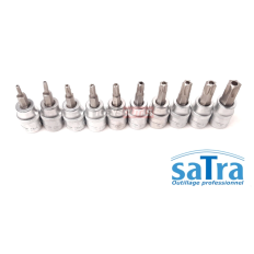 Embouts douilles 3/8" TORX & Resistorx avec trou module insert servante SATRA