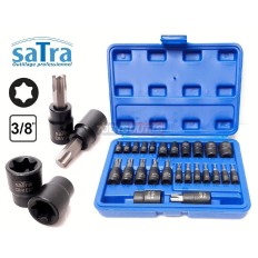 Coffret douilles E-Torx femelles et embouts Torx 1/4" 3/8" et 1/2" S-H2548T