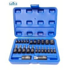 Coffret douilles E-Torx femelles et embouts Torx 1/4" 3/8" et 1/2" S-H2548T