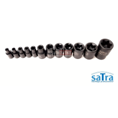 Coffret douilles E-Torx femelles et embouts Torx 1/4" 3/8" et 1/2" S-H2548T