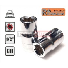 Douille E11 1/2" E-TORX E-11 TORX femelle Chrome-Vanadium RICHMANN C1571