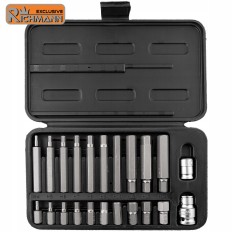 Jeu embouts S2 6 pans BTR Allen Hexagonal HEX H4 H5 H6 H7 H8 H9 H10 H12 H13 H14