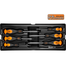 Module insert pour servante 6 tournevis aimantés plats et cruciformes CrMo C1232
