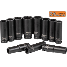 Module insert servante douilles longues à chocs 1/2" 6pans 13 à 27mm Cr-Mo C1223