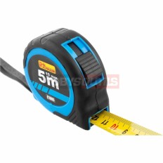 Mètre ruban, mesure 5 m, Bi-matière ergonomique, BLEU, 19 mm RICHMANN C1005