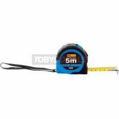 Mètre ruban, mesure 5 m, Bi-matière ergonomique, BLEU, 19 mm RICHMANN C1005