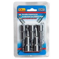 Lot 5 Douilles LONGUES aimantée 8mm pour visseuse embouts 1/4" RICHMANN C2477