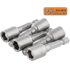 Lot 5 Douilles aimantée 7mm pour visseuse embouts magnétique 1/4" RICHMANN C2449