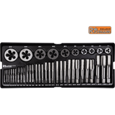 Module servante insert tarauds à main et filières métriques HSS M3 à M18 C1218