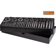 Module servante insert tarauds à main et filières métriques HSS M3 à M18 C1218