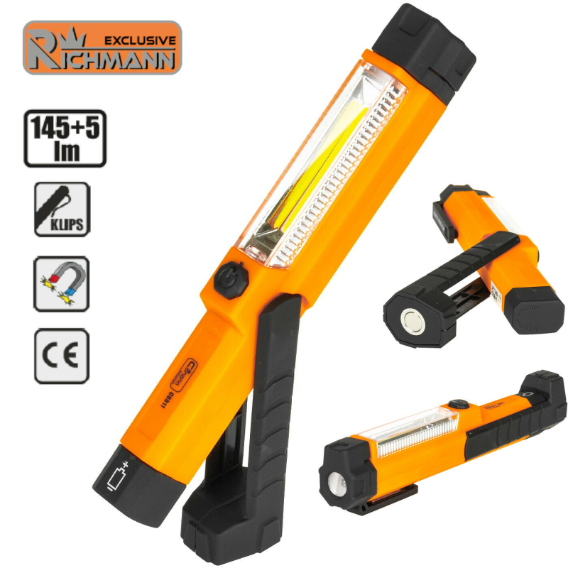 Lampe d'atelier, d'inspection stylo 2 en 1 avec aimant, Lampe à LED 3xAAA C6811