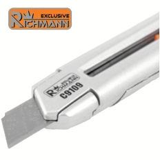 Cutter métal lame sécable 18mm, automatique et molette de blocage RICHMANN C9109