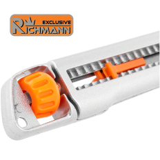Cutter métal lame sécable 18mm, automatique et molette de blocage RICHMANN C9109