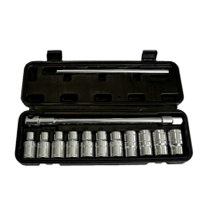 Coffret douilles et barre de force en T 13 pièces 1/2'' Cr-V FORSAGE F-4131
