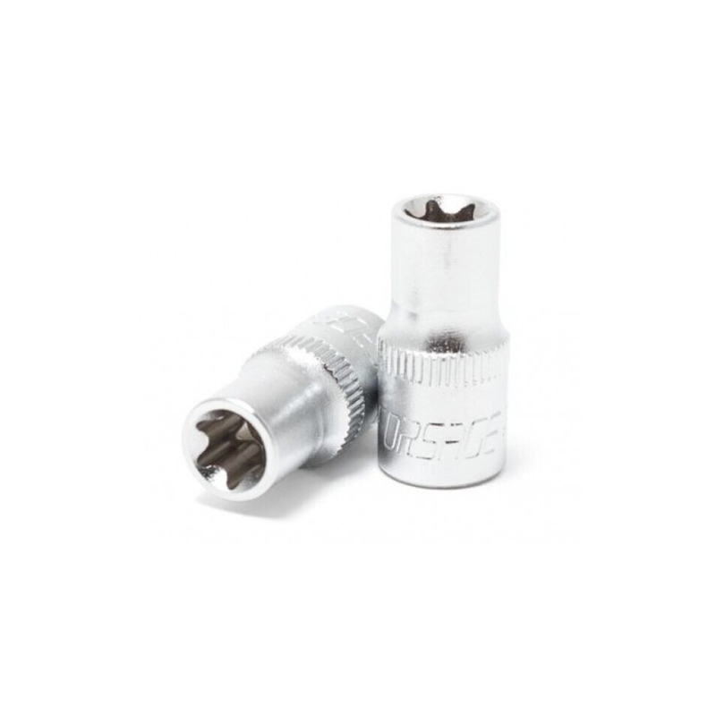 Douille 1/4" E-TORX Torx femelle taille E-6 chrome-vanadium E6 FORSAGE F-52606