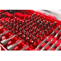 Coffret WMC embouts de vissage+forets 120 Pcs 1/4" Torx PZ PH Plat Carré Hex