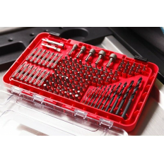 Coffret WMC embouts de vissage+forets 120 Pcs 1/4" Torx PZ PH Plat Carré Hex