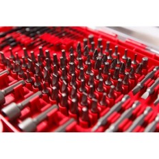 Coffret WMC embouts de vissage+forets 120 Pcs 1/4" Torx PZ PH Plat Carré Hex