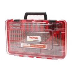 Coffret WMC embouts de vissage+forets 120 Pcs 1/4" Torx PZ PH Plat Carré Hex