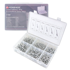 Coffret de rivets aveugles POP assortiment 400 pces FORSAGE F-849