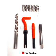 Kit de réparation de filetage M14x1,25 POUR BOUGIES Hélicoil HSS FORSAGE F-910U5