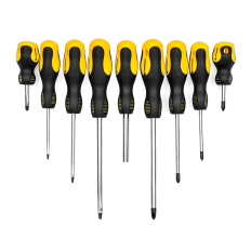 Jeu de tournevis PLATS TORX CRUCIFORMES + Tournevis de précision + SUPPORT MURAL