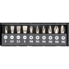 Jeu de tournevis PLATS TORX CRUCIFORMES + Tournevis de précision + SUPPORT MURAL