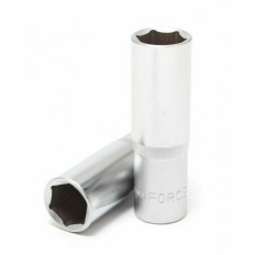 Douille longue 6 pans 1/4", Chrome-Vanadium, 9 mm,  L 47 mm