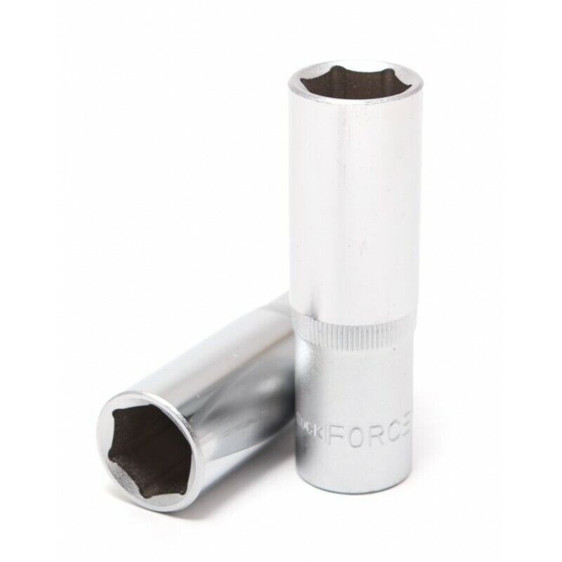 Douille longue 6 pans 1/4 Chrome-Vanadium 12 mm L 47 mm