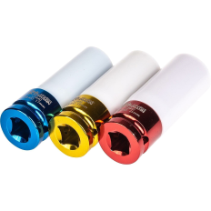 Coffret de 3 douilles longues à choc 1/2" pour jantes aluminium Cr-Mo RICHMANN 