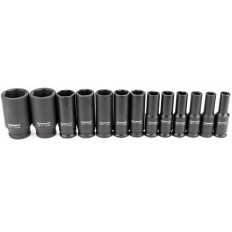 Coffret 13 douilles longues à chocs 10 à 32 1/2'' POWERMAT PM0817